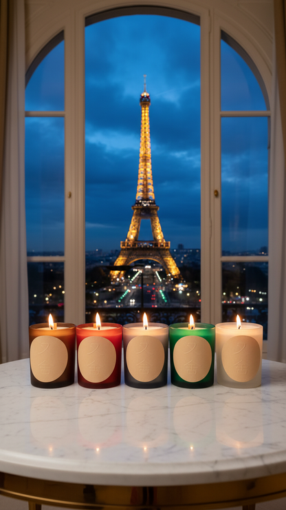 Five Elements Scented Auspicious Candle Set (4 candles)